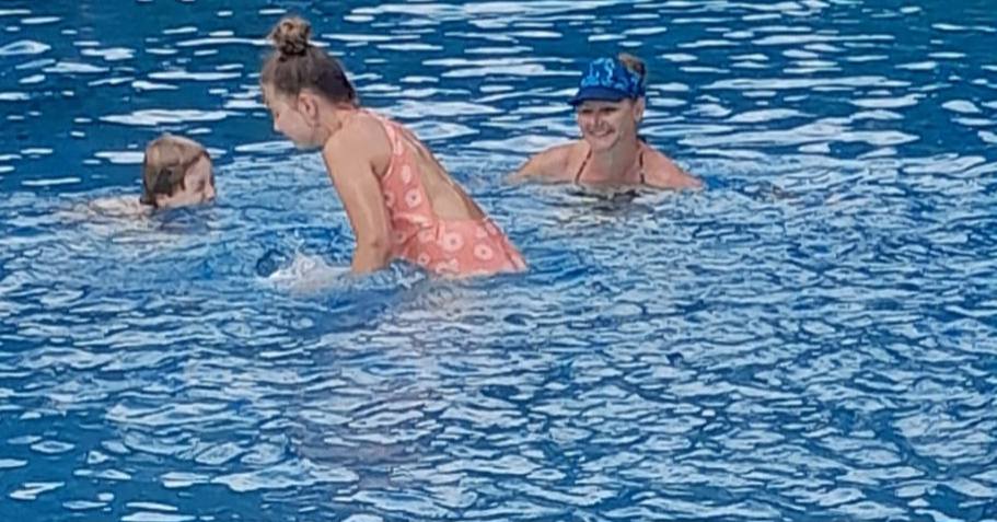Es war ein schönes Aquafit in Finkenberg, sogar die Hausfrauen haben sich angeschlossen. 🏊....