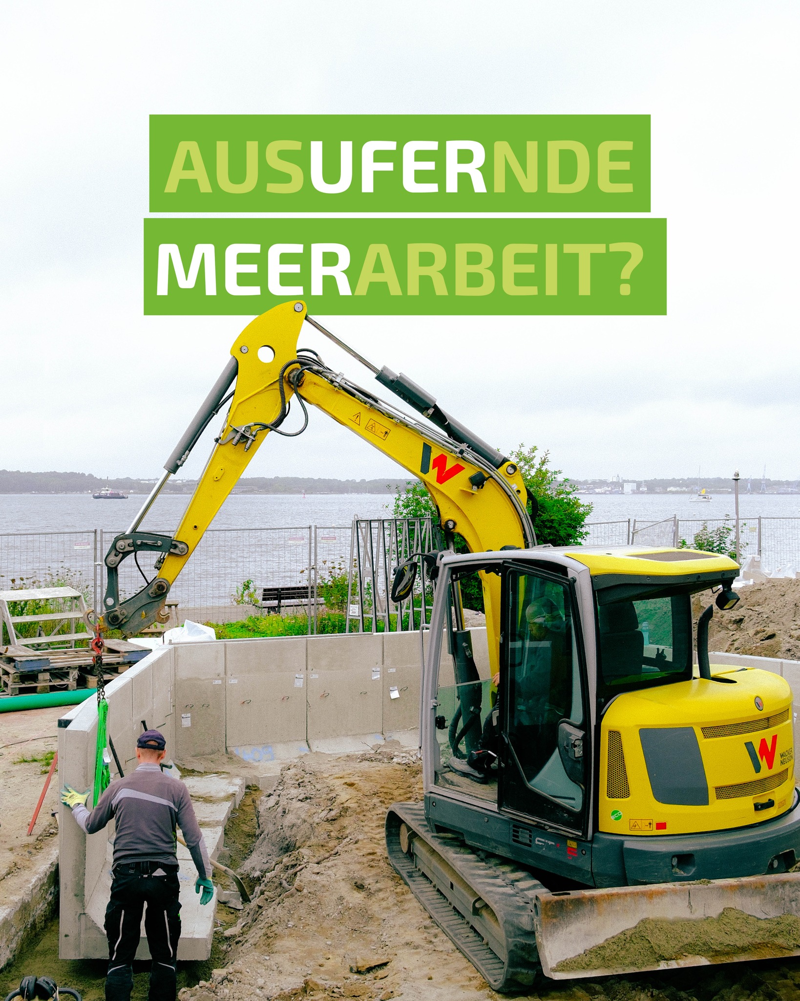 Baustellen nah am Wasser gebaut 🌊
Und selbst, wenn die Kieler Förde mal nicht direkt sichtbar ist, hören wir noch das Hupen der Schiffe. 🚢
Komm an Bord: Folg uns und frag uns an für dein neues GaLa-Projekt.
Auf der Suche nach einer neuen Crew? Dann bewirb dich bei uns!
#kielliebe #landschaftsgärtner #galabau