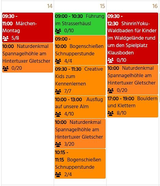 Nächste Woche gibt es wieder viele spannende Veranstaltungen! 😎 Melde dich an und sei dabei!....