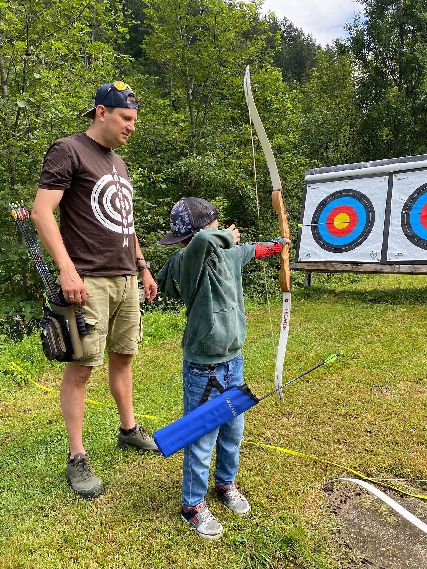 Schnupperstunde Bogenschießen - Viele Dank an den Bogensportclub Mayrhofen für die tollen Vera....
