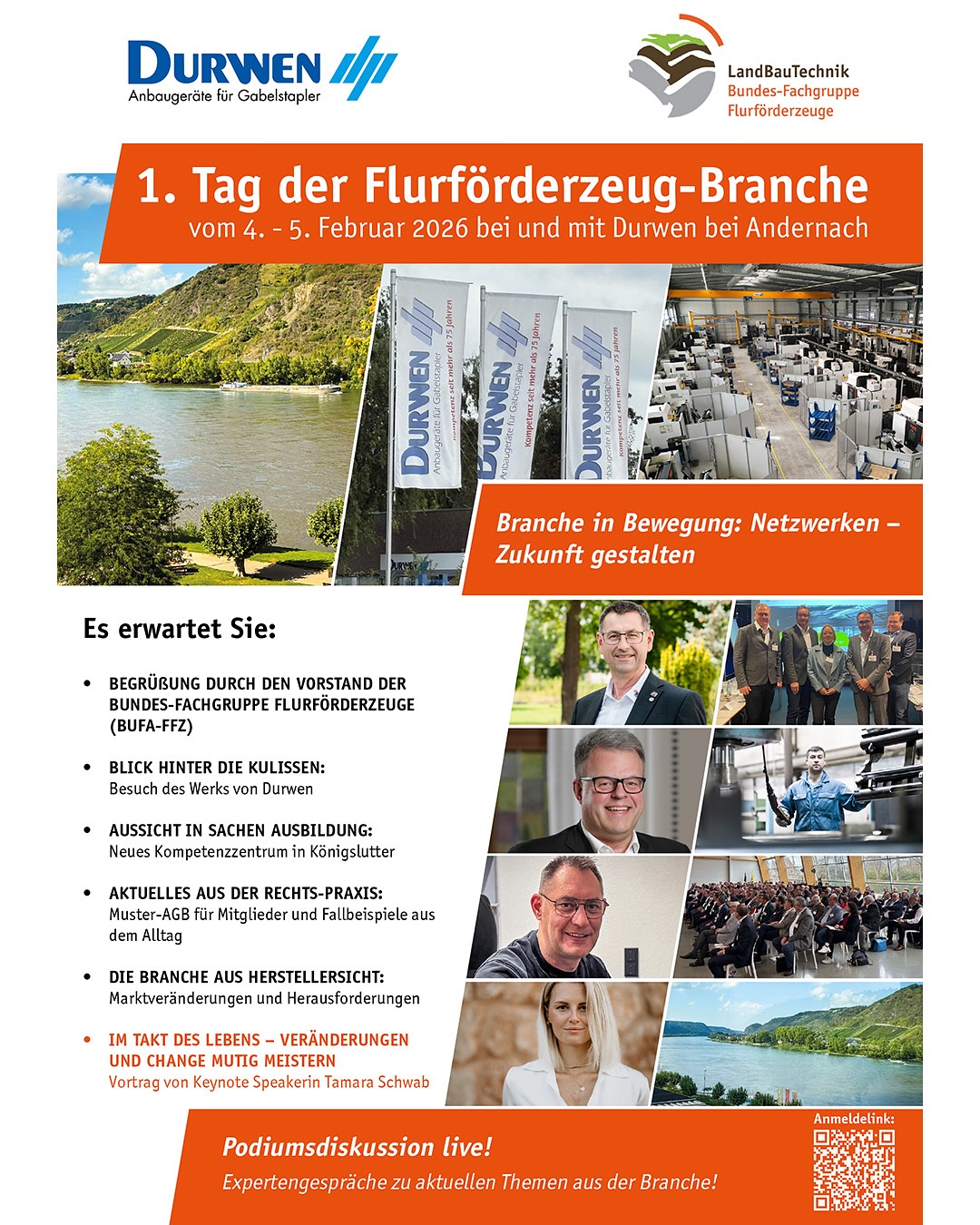Save the Date!
Am 4. und 5. Februar 2026 sind wir Gastgeber des 1. Tags der Flurförderzeug-Branche in Zusammenarbeit mit dem LandBauTechnik-Bundesverband e.V..
Freuen Sie sich auf spannende Vorträge, Networking und eine exklusive Werksbesichtigung bei Durwen in Plaidt.
👉 Jetzt anmelden:
https://www.landbautechnik.de/1-tag-der-flurfoerderzeug-branche-seien-sie-dabei/
@starke_typen