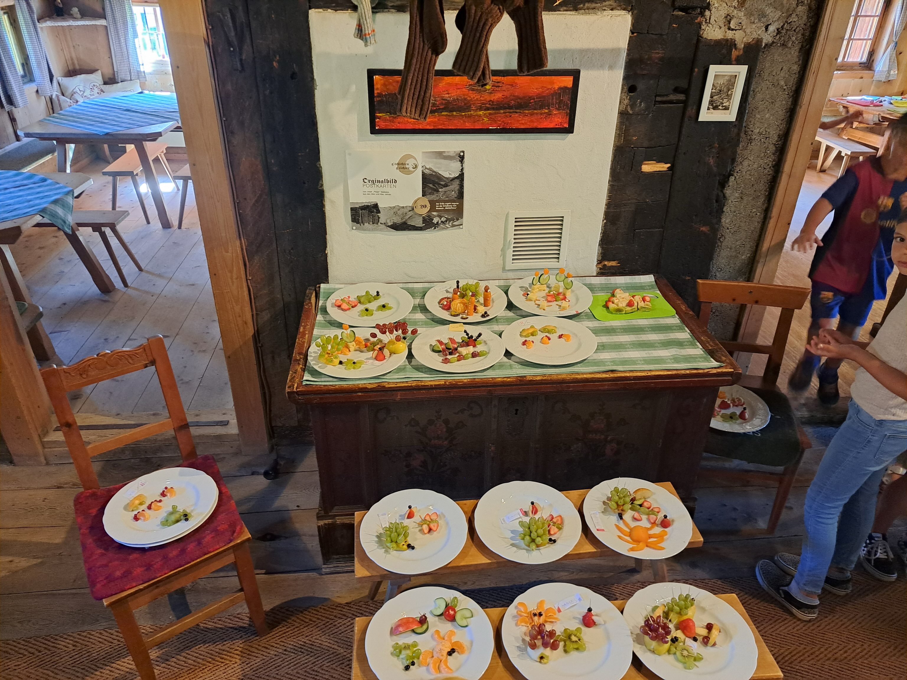 Brotaufstriche - lustige Partyfiguren aus Obst und Gemüse - Schokoladen FondueVielen Dank an Al....